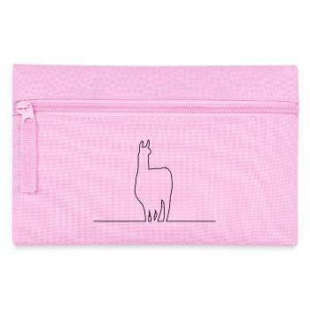 lama silhouette kontur - Federtasche - Rosa - Vorne