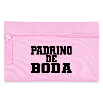 Padrino de Boda, Best Man Wedding Party Groomsmen - Pencil Case - pink - Front