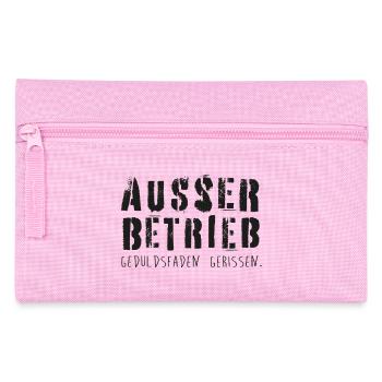 Außer Betrieb! Geduldsfaden gerissen! - Federtasche - Rosa - Vorne