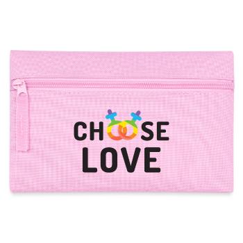 Mois de la fierté LGBT - Amour - Trousse - rose - Devant