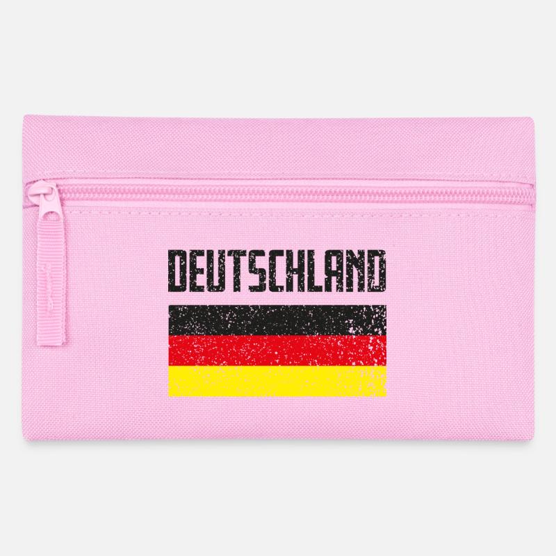 Deutschland Flagge Grunge Geschenk - Federtasche - Rosa