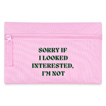 Byellas Tut mir leid, wenn ich interessiert ausgesehen habe drucken - Federtasche - Rosa - Vorne