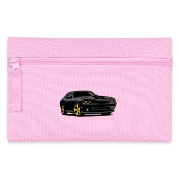 Night muscle with yellow rims - Pencil Case - pink - Front