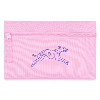 Greyhound Hund Laufen - Federtasche - Rosa - Vorne