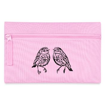 lustige Vögel Vogel T-shirt Geschenk  - Federtasche - Rosa - Vorne