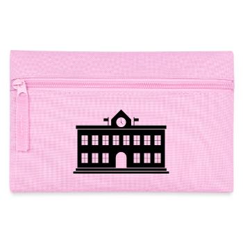 Bâtiment scolaire - Trousse - rose - Devant