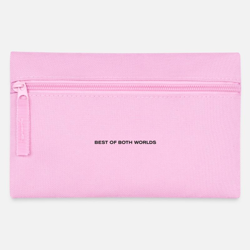 Best of Both Worlds Typography - Pencil Case - pink
