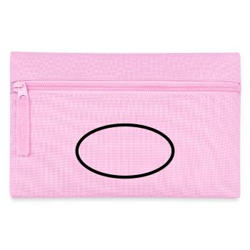 Forme / Symbole / Rond / Custom / Personnaliser - Trousse - rose - Devant