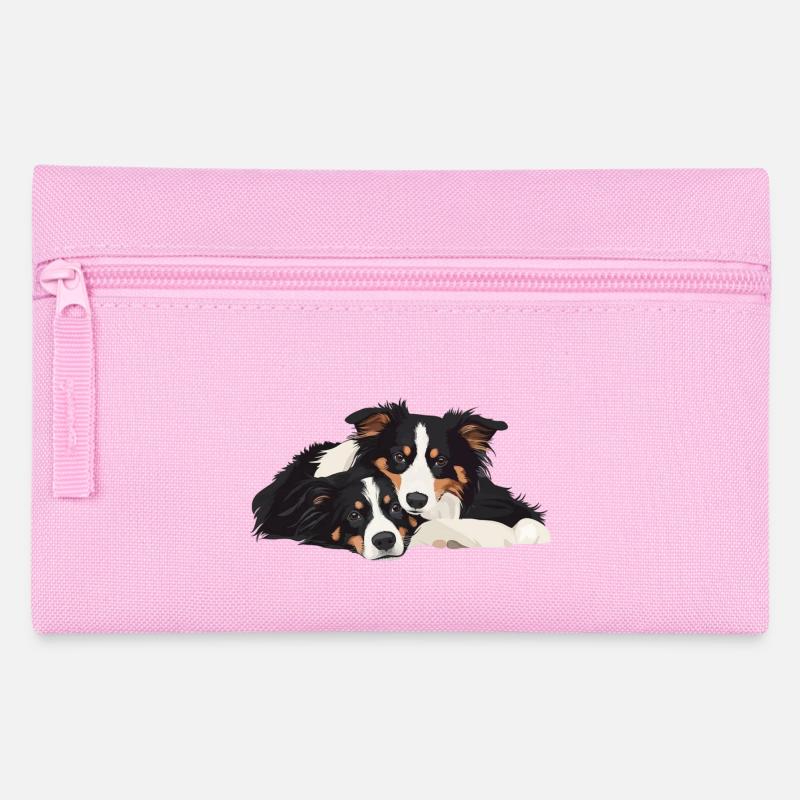 Australian Shepherds - Pencil Case - pink