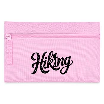 Hiking Typography- Hiking Design - Pencil Case - pink - Front