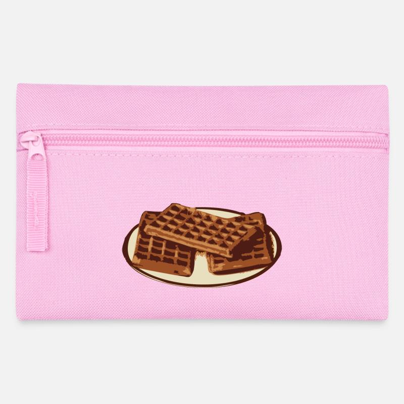 waffles - Pencil Case - pink
