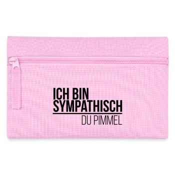 ich bin sympathisch du Pimmel - Federtasche - Rosa - Vorne