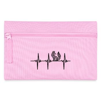 Heartbeat for cunning foxes - Pencil Case - pink - Front