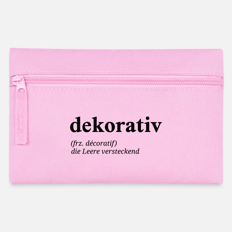 dekorativ Definition - Federtasche - Rosa