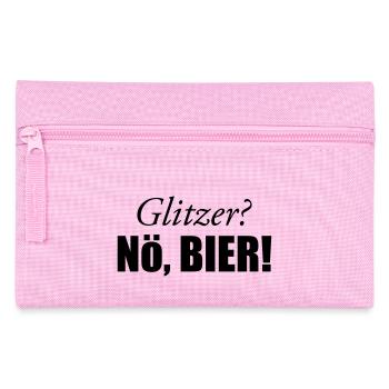 Glitzer - Federtasche - Rosa - Vorne
