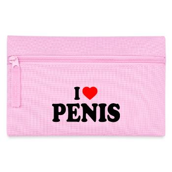 I love penis - Federtasche - Rosa - Vorne