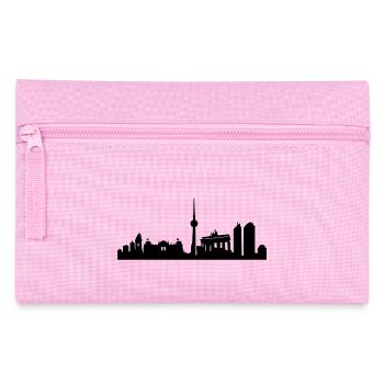 Berlin Skyline - Federtasche - Rosa - Vorne
