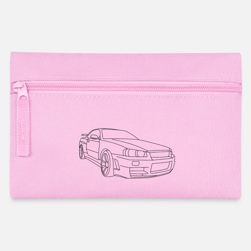 Skyline GTR R34 Illustration - Trousse - rose
