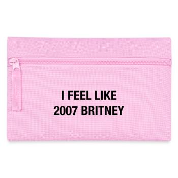 Je me sens comme Britney 2007 – Un t-shirt pop de l’an 2000 - Trousse - rose - Devant