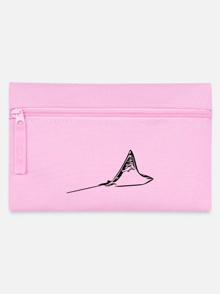 Eleganter Adlerrochen im Flug - Federtasche - Rosa