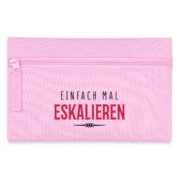 eskalieren einfach mal - Federtasche - Rosa - Vorne