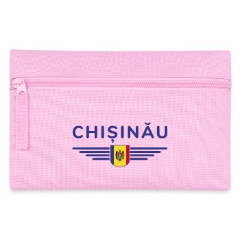 T-shirt Chișinău – L’amour de la capitale - Trousse - rose - Devant