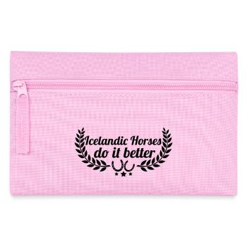 chevaux islandais - Islande - Trousse - rose - Devant