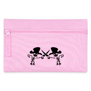 Pirates with crossed swords - Pencil Case - pink - Front