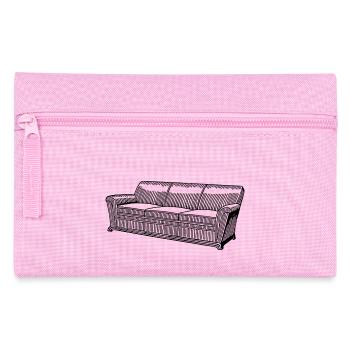 sofa couch chair table chair table lamp lamp lamp benc - Pencil Case - pink - Front