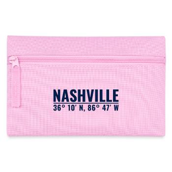 Nashville Koordinaten Stamp - Federtasche - Rosa - Vorne