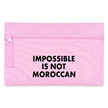 Maroc - impossible is not moroccan - Trousse - rose - Devant