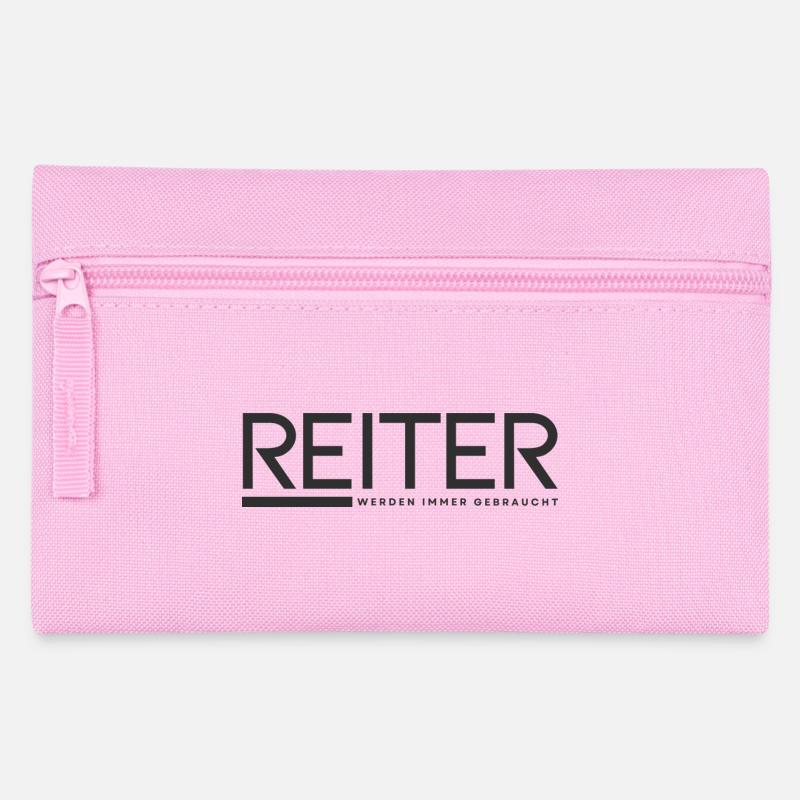 Reiter - werden immer gebraucht - Federtasche - Rosa