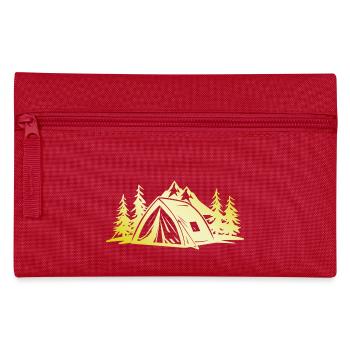 Tente de camping Gold - Trousse - rouge - Devant