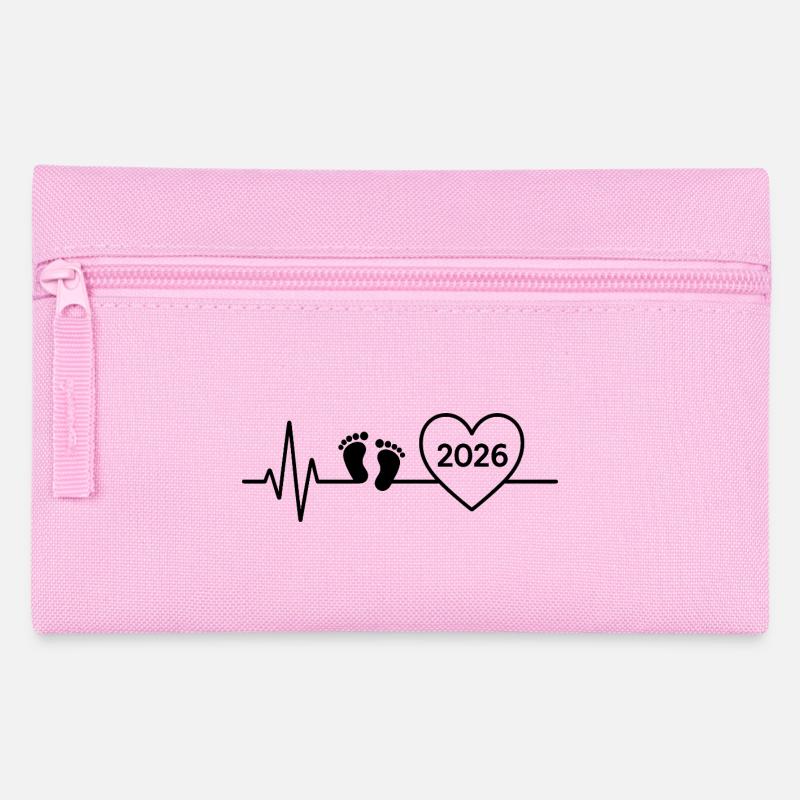 Bébé 2026 annonce de bébé future maman   - Trousse - rose