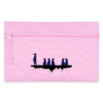 Afrikanische Erdmaennchen - Federtasche - Rosa - Vorne