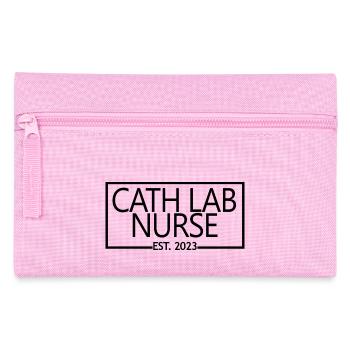 Cath Lab Nurse Est. 2023 Diplom-Krankenpflegeschüler - Federtasche - Rosa - Vorne