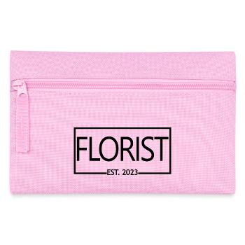 Fleuriste Est. 2023 Étudiant fleuriste diplômé - Trousse - rose - Devant