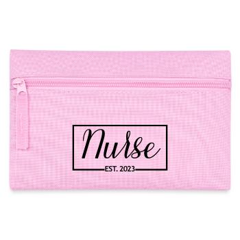 Krankenschwester Est. 2023 Graduation Nursing Student Geschenk - Federtasche - Rosa - Vorne