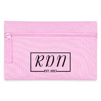 RDN Est. 2023 Diététiste Nutritionniste - Trousse - rose - Devant