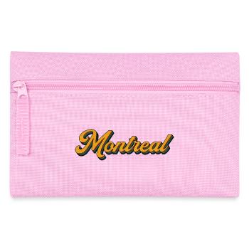Montreal Retro Script Multicolor Shadow - Federtasche - Rosa - Vorne