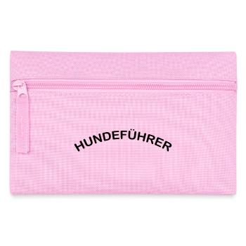 Hundeführer, Schriftzug, 1fb - Federtasche - Rosa - Vorne