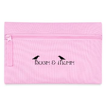 Hugin & Munin (Odins Raben) - Federtasche - Rosa - Vorne