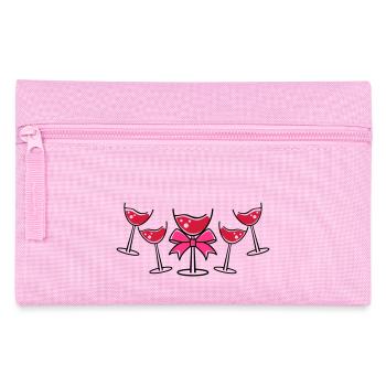 glases wine - Federtasche - Rosa - Vorne