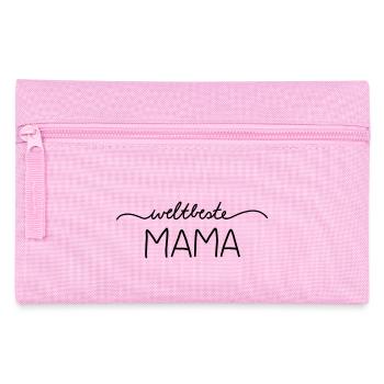 Weltbeste Mama - Federtasche - Rosa - Vorne