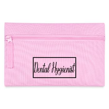 Zahnarzthelfer-stolzes graduiertes Zahnarzt-Geschenk - Federtasche - Rosa - Vorne