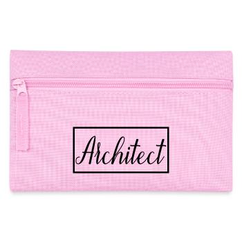 Architekt Stolzer diplomierter Architekturstudent - Federtasche - Rosa - Vorne