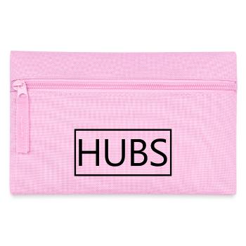 Hubs Matching Couple Engagement Wedding Honeymoon - Pencil Case - pink - Front