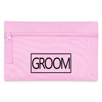 Groom - Husband To Be Wedding Party Engagement - Pencil Case - pink - Front