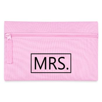Mrs. Matching Couple Engagement Wedding Honeymoon - Pencil Case - pink - Front
