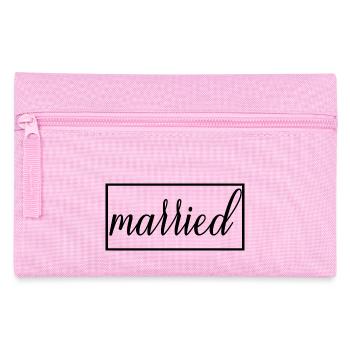 Couple marié assorti Hommes & Femmes Jour de mariage - Trousse - rose - Devant